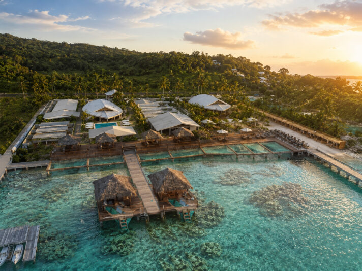 Sunset over the Resort and Institute